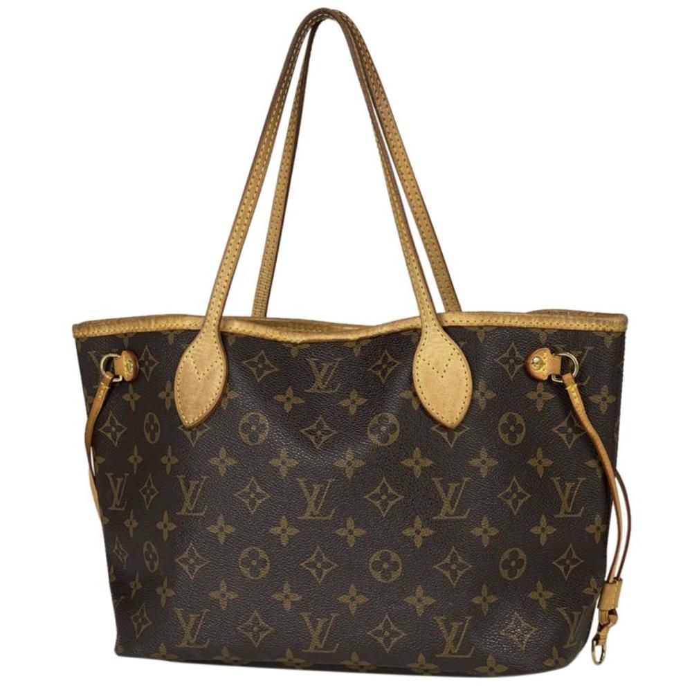 Louis Vuitton Neverfull Monogram Brown PM Tote Bag Handbag